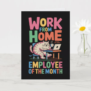 Thuiswerker Werknemer Van De Maand Kaart