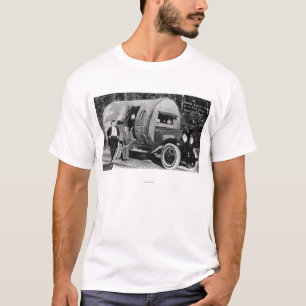 Thuiszoet startpunt in een andere structuur t-shirt