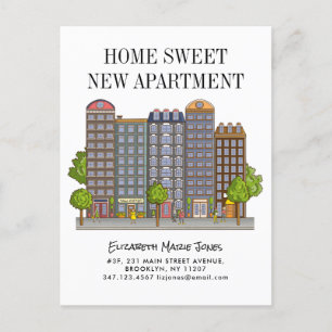 Thuiszoete nieuwe appartement Verplaatst naar de C Aankondigingskaart