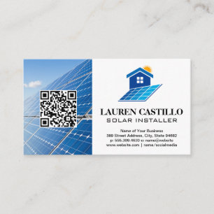Thuiszonnepanelbeeldscherm - Logo   QR-Visitekaart Visitekaartje