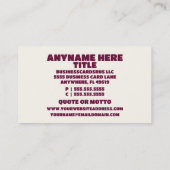 Thuiszorgverlener Visitekaartje (Achterkant)