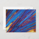 Thuliumnitraat onder de microscoop briefkaart (Voorkant / Achterkant)