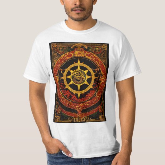 Thulsa doom serpent logo serpent zon logo t-shirt (Voorkant)