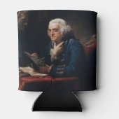 Thumb Portrait Benjamin Franklin in White House Blikjeskoeler (Achterkant)