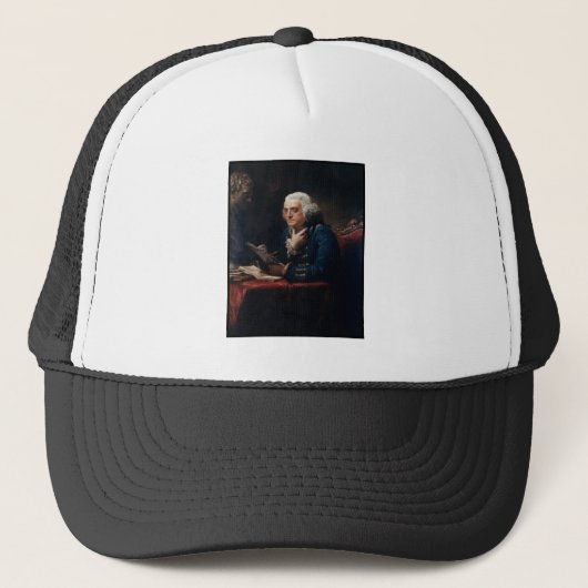 Thumb Portrait Benjamin Franklin in White House Trucker Pet (Voorkant)