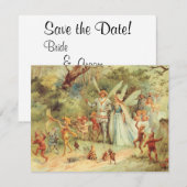 Thumbelina en Prince Wedding,  feiharde tales Kaart (Voorkant / Achterkant)