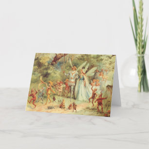 Thumbelina en Prince Wedding,  feiharde tales Kaart