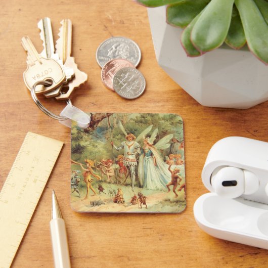 Thumbelina en Prince Wedding,  feiharde tales Sleutelhanger (Bureau)