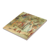 Thumbelina en Prince Wedding,  feiharde tales Tegeltje (Zijkant)