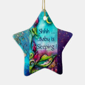 THUMBELINA PINK RUBY HEART MONOGRAM DEUR HANGER KERAMISCH ORNAMENT (Rechts)