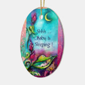 THUMBELINA PINK RUBY MONOGRAM DEUR HANGER KERAMISCH ORNAMENT (Links)