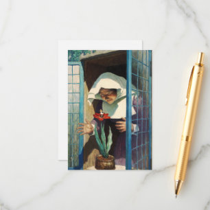 Thumbelina van Newell Convers Wyeth Informatiekaartje