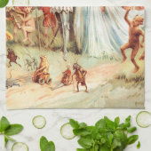 Thumbelina's bruiloft in het bos theedoek (Gevouwen)