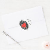 Thumbody Vous Aime Coeur Forme Doigt Sticker (Enveloppe)