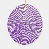 thumbprint  IMPRESSÃO DIGITAL Keramisch Ornament (Links)