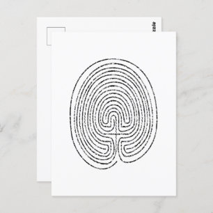 Thumbprint Labyrinth Briefkaart