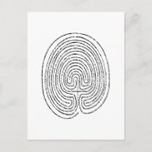 Thumbprint Labyrinth Briefkaart (Voorkant)