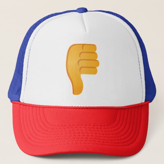 Thumbs Down Emoji Trucker Pet (Voorkant)