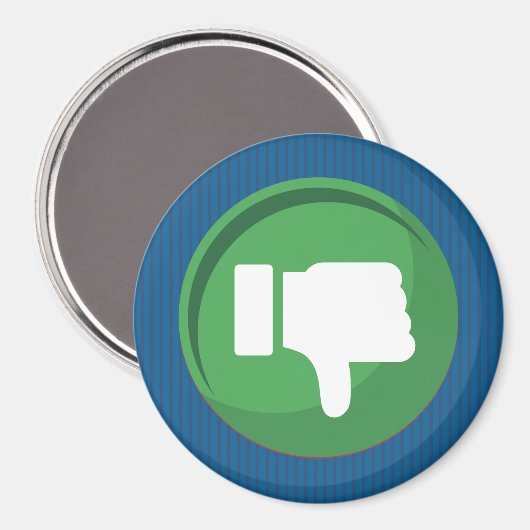 THUMBS DOWN MAGNET MAGNEET (Voorkant / Achterkant)