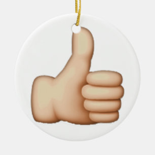 Thumbs Up - Emoji Keramisch Ornament
