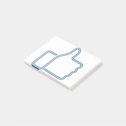 Thumbs Up - Neon - Blue Post-it® Notes (Schuin)