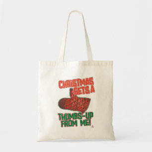 Thumbs up Oven Mitt Kerstseizoensgebonden joy Tote Bag