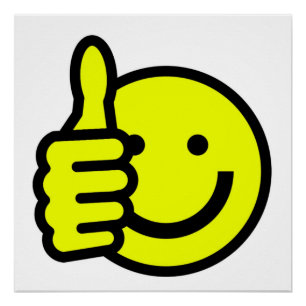 THUMBS UP PERFECT POSTER