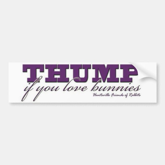 Thump Bumpersticker (Voorkant)