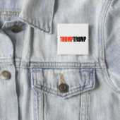 THUMP TRUMP -.png Vierkante Button 5,1 Cm (In situ)