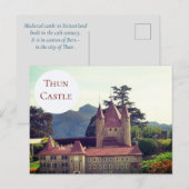 Thun castle — Zwitserland Briefkaart (Voorkant / Achterkant)