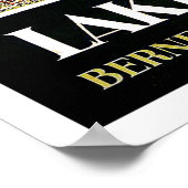 Thun-meer, Bernese Oberland, Zwitserland Poster (Hoek)