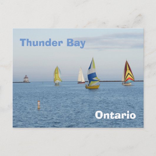 Thunder Bay - boten Briefkaart (Voorkant)