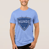 thunder blue Tri-Blend shirt (Voorkant)