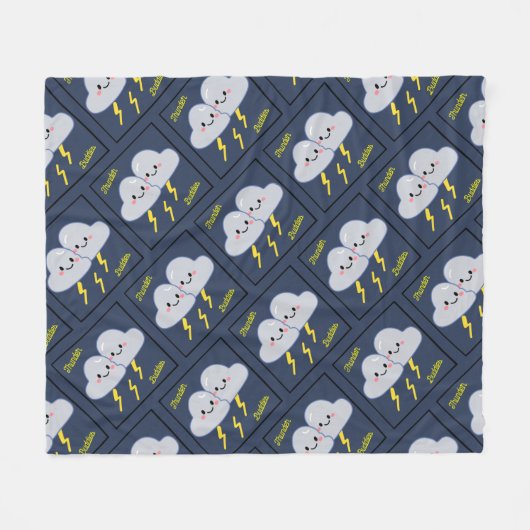 Thunder Buddies Fleece Deken (Voorkant (Horizontaal))