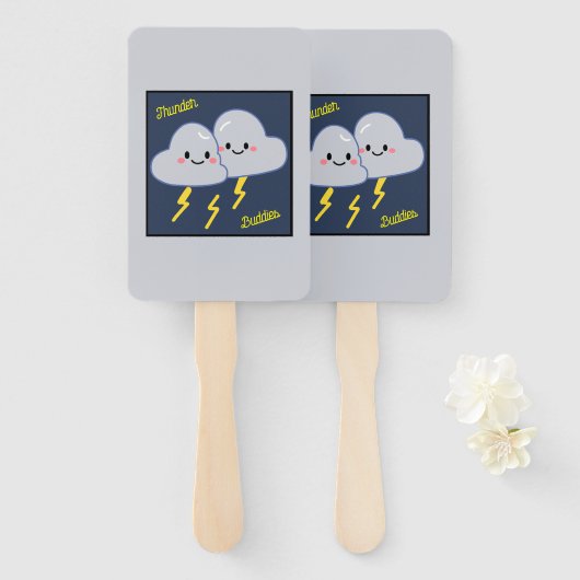 Thunder Buddies Handwaaier (Voorkant en achterkant)