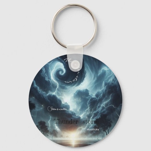 Thunder burst storm is een plotselinge sleutelhanger (Voorkant)