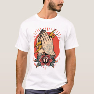 Thunder catcher oude stijl tattoo ontwerp t-shirt