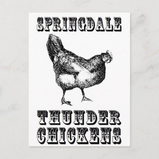 Thunder Chickens Briefkaart (Voorkant)