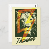 Thunder Lion Briefkaart (Voorkant / Achterkant)