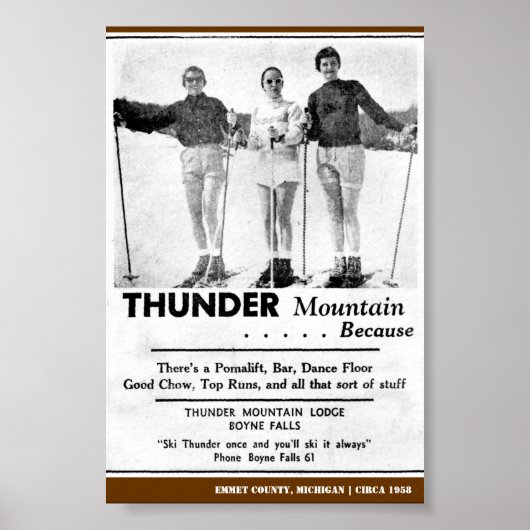 Thunder Mountain 1958 Poster (Voorkant)