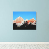 Thunder Mountain en toile enneigée (Insitu (Plancher de Bois))