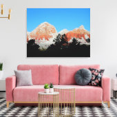 Thunder Mountain en toile enneigée (Insitu(Salon))