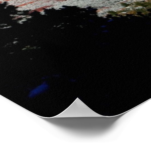 Thunder Mountain in sneeuw Poster (Hoek)