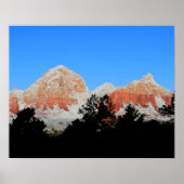 Thunder Mountain in sneeuw Poster (Voorkant)