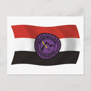 Thunder Mountain Lenape Nation Vlag Ansichtkaart Briefkaart