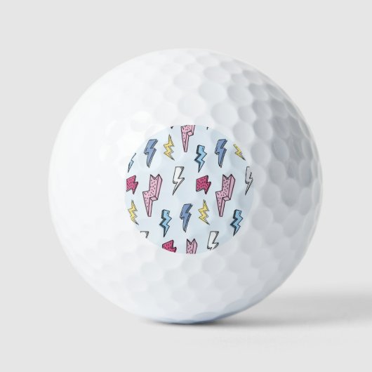  Thunder Naadloze Illustratie Golfballen (Voorkant)