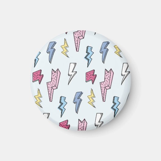  Thunder Naadloze Illustratie Magneet (Voorkant)