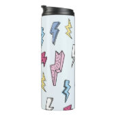  Thunder Naadloze Illustratie Thermosbeker (Geroteerd rechts)