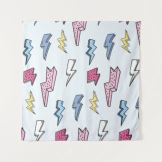 Thunder Naadloze Illustratie Wandkleed