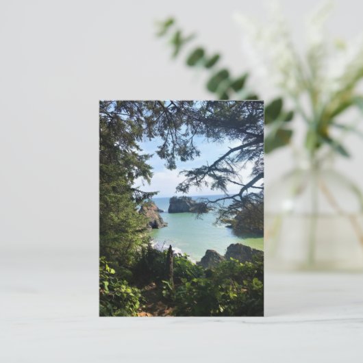 Thunder Rock Cove, Samuel H. Boardman, Oregon Briefkaart (Staand voorkant)